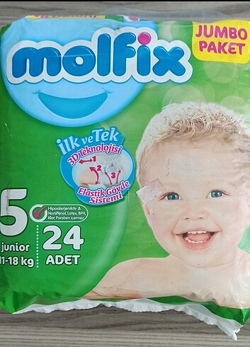Molfix 5 numara 24 adet (11-18 kg)