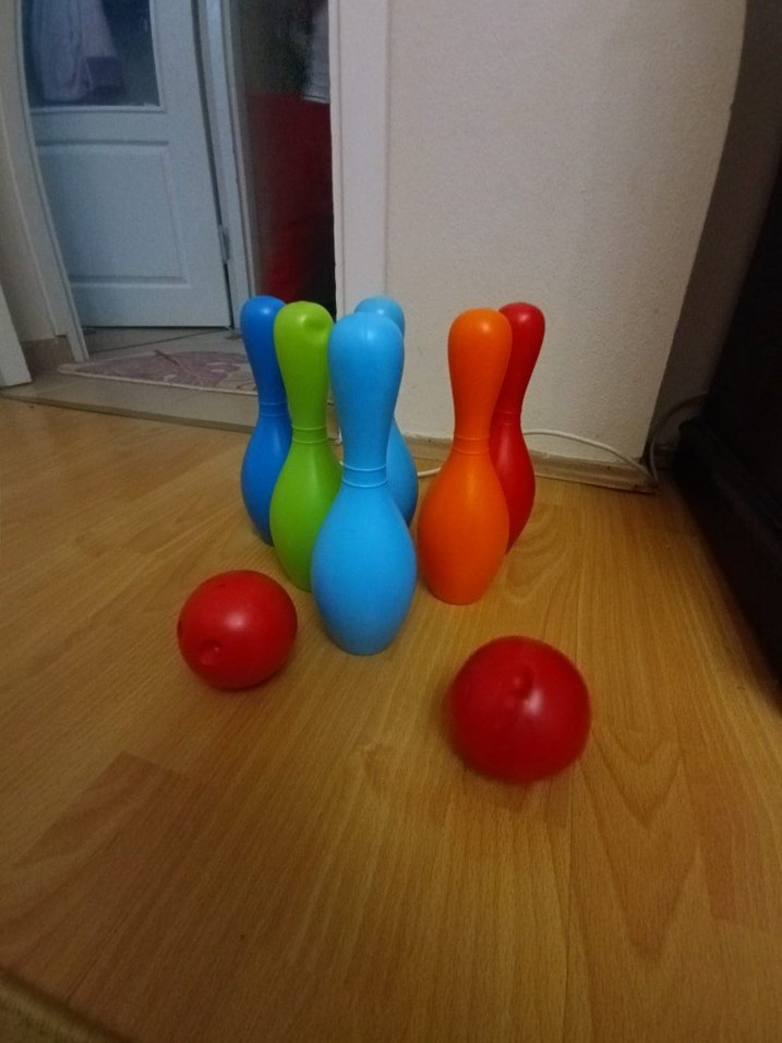 Renkli Mini Bowling Oyuncak Seti - Görsel 2