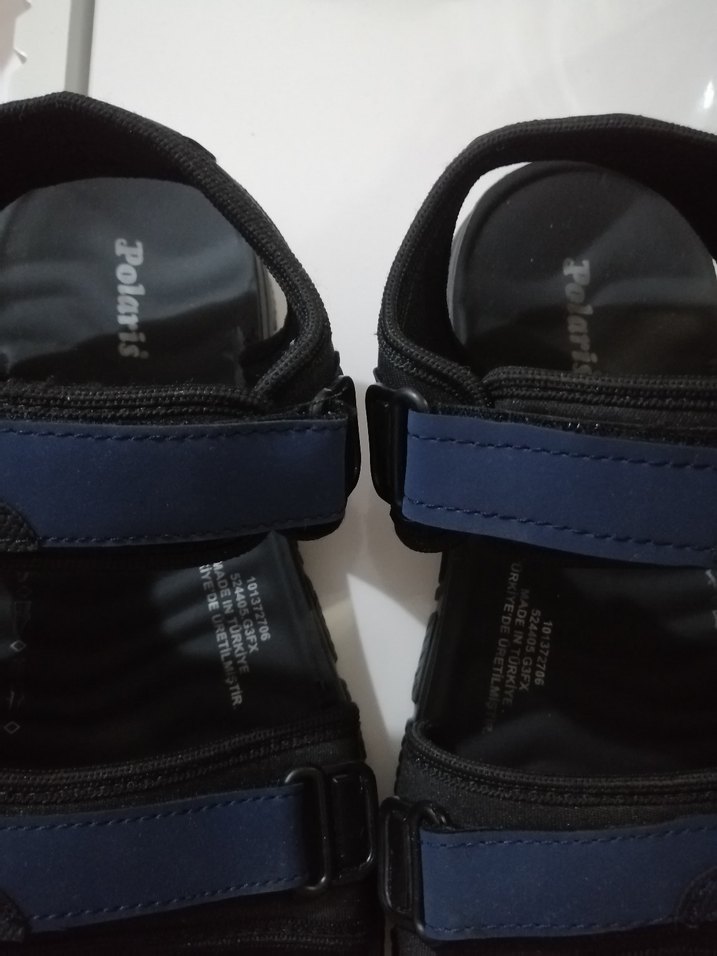 Erkek Çocuk Mavi Bantlı Kauçuk Sandalet - Görsel 3