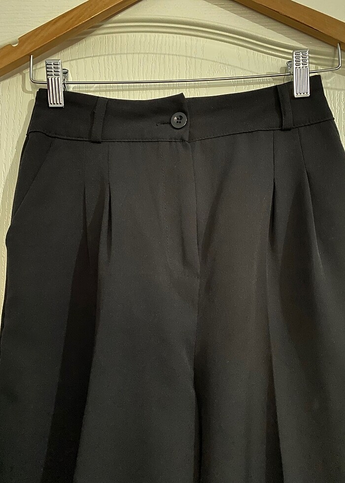 siyah kumaş pantolon - Görsel 3