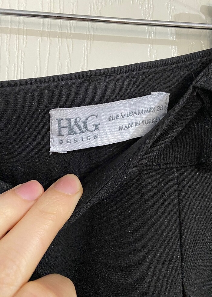 siyah kumaş pantolon - Görsel 5