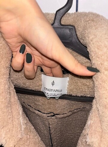 Stradivarius suni deri ceket mont - Görsel 6