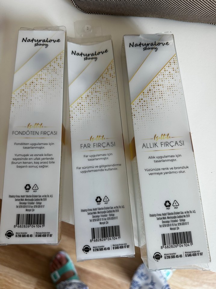 Naturalowe Gri ve Bej Makyaj Fırçaları - Görsel 3