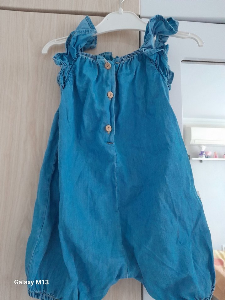 civil Kız Çocuk Fırfırlı  Tulum - Görsel 3