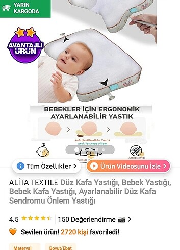 Düz kafa yastı - Görsel 2