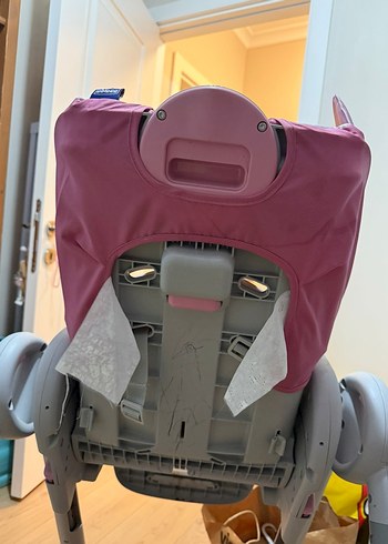 Pembe Gri Yüksek Sandalye - Görsel 2