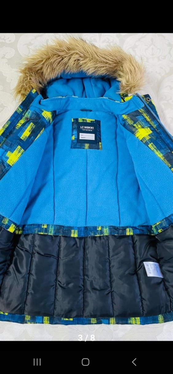 Sokak Stili Erkek Çocuk Kürklü Mont - Görsel 3