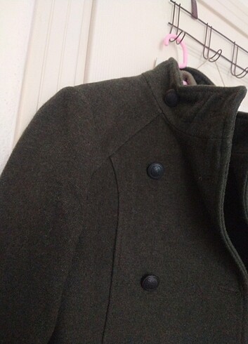 LCW haki kaşe kaban  - Görsel 6