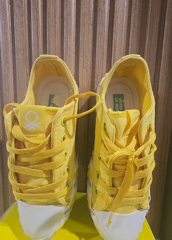 Benetton Sarı Renkli Spor Ayakkabı - Görsel 10