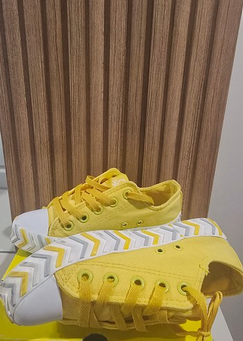 Benetton Sarı Renkli Spor Ayakkabı - Görsel 8