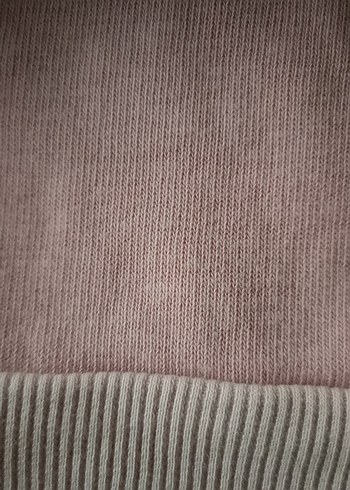 18-24 Ay Beden beyaz Renk Kız Çocuk Pembe Uzun Kollu Sweatshirt