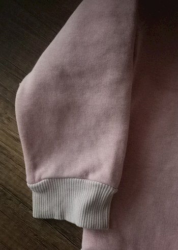 18-24 Ay Beden Kız Çocuk Pembe Uzun Kollu Sweatshirt