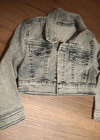 24-36 Ay Beden Kız Çocuk Kısa Kot Denim Ceket