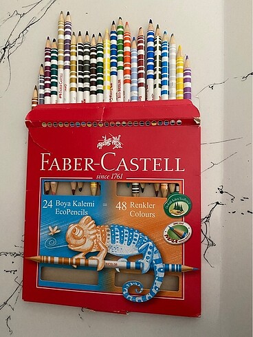 Faber castell 24 çift yönlü boya kalemi