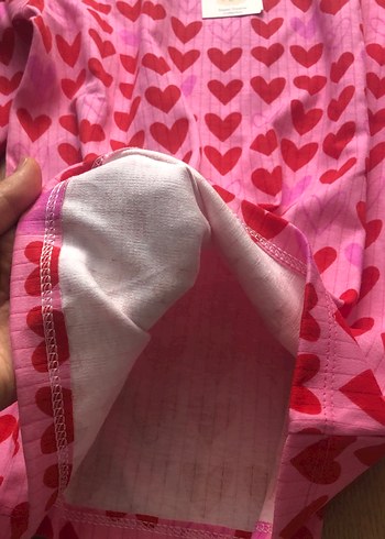 Pembe Kalp Desenli Uzun Kollu Pijama Takım  - Görsel 4