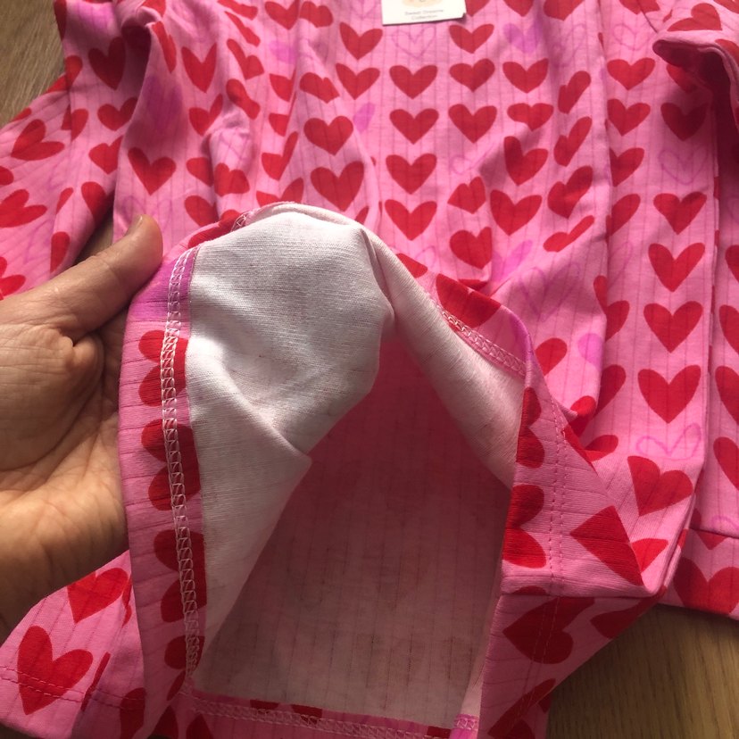 Pembe Kalp Desenli Uzun Kollu Pijama Takım  - Görsel 4