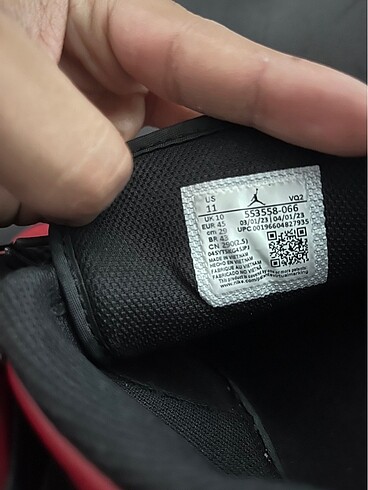 45 Beden Jordan 1 low bred 45 no