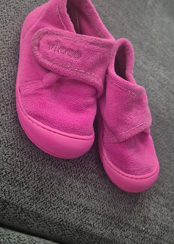Kızlar için Pembe Sıcak ev ayakkabısı - Görsel 2
