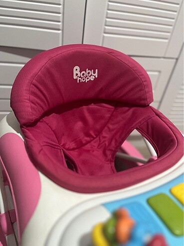 Beden pembe Renk Işıklı müzikli yürüteç