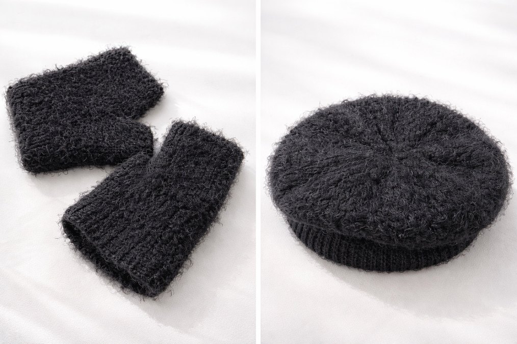 Ressam şapkası ve parmaksız eldiven - Görsel 2