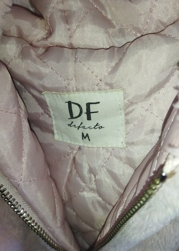 Pembe Kapüşonlu Kadın Peluş Mont - Görsel 4