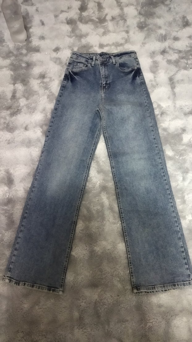 Kadın Gri Mavi Denim  Midi Jean - Görsel 4