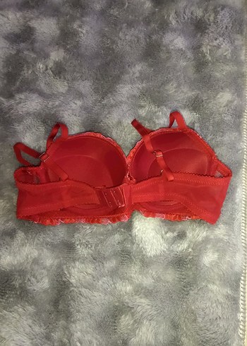 Nakışlı Kırmızı Bohem Sütyen - Görsel 2