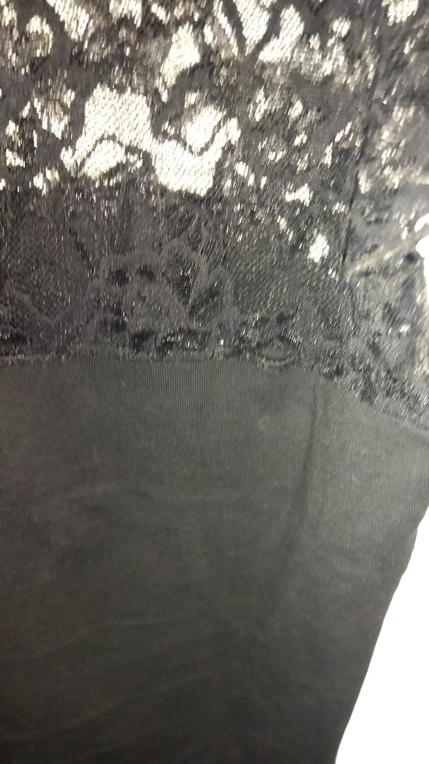 Dantelli Siyah Kolsuz Bluz - Görsel 5