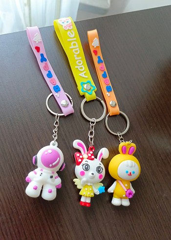 Renkli Karakterli  Anahtarlık Seti - Görsel 3