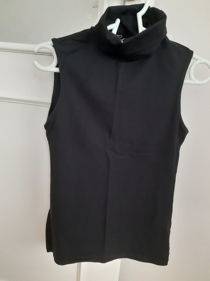 bayan boğazlı kolsuz tişört - Görsel 2