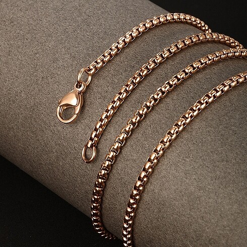  Beden Xuping Rose Gold Çelik Düz Kolye
