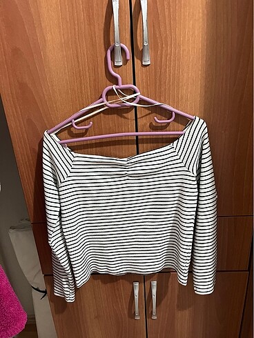 Primark Çizgili crop