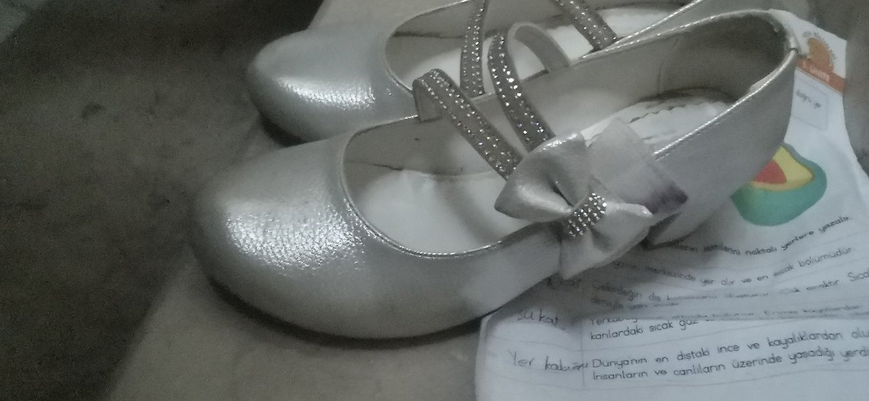 Kız Çocuk Beyaz topuklu Tokalı Babet - Görsel 3