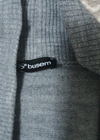 Gri Uzun Kollu Kadın Hırka - Görsel 3