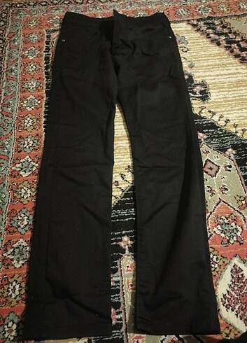 30 Beden siyah Renk Keten pantolon