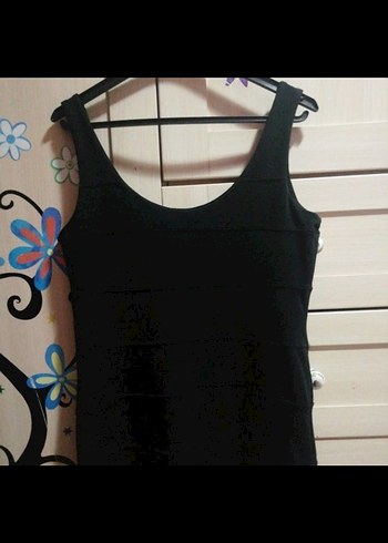 Siyah Fermuarlı Mini Elbise - Görsel 4