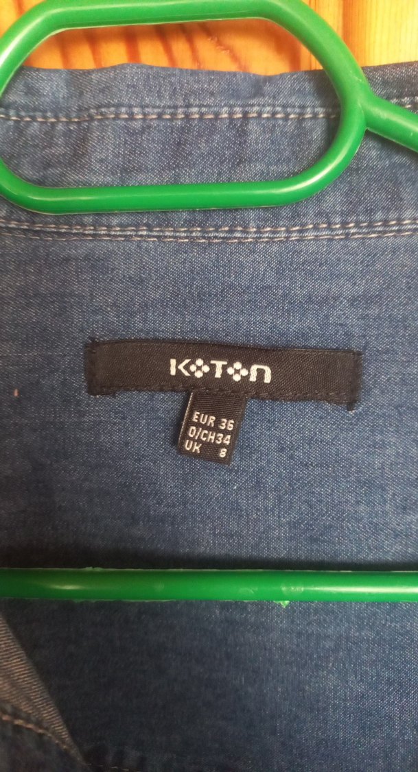 Koton Düğmeli Uzun Kollu Kadın Denim Gömlek - Görsel 2