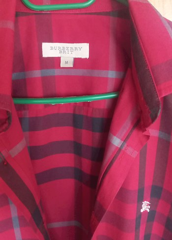 Burberry Bordo Ekoseli Uzun Kollu Erkek Gömlek - Görsel 2