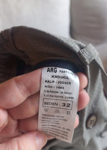 Gri Regular Fit Erkek Pantolon - Görsel 5