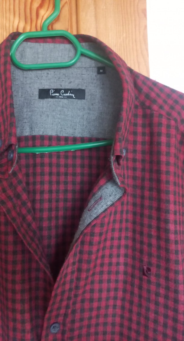 Pierre Cardin Bordo Uzun Kollu Erkek Gömlek - Görsel 2