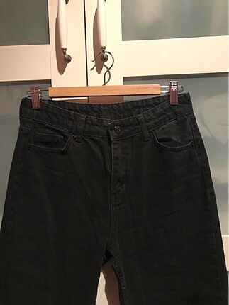 Siyah yüksek bel mom jean - Görsel 2