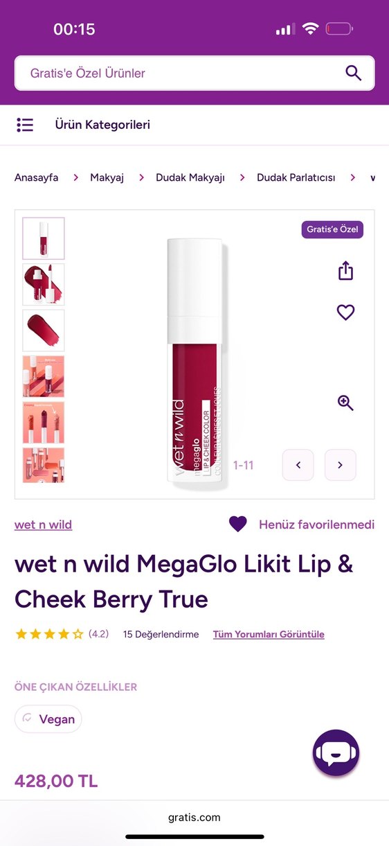 Wet n Wild Bordo Ruj - Görsel 2