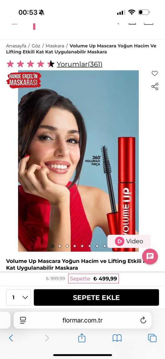 Flormar volume up maskara - Görsel 2