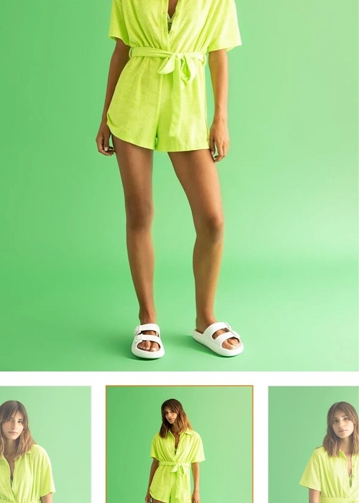 Havlu kumaş tulum - Görsel 2