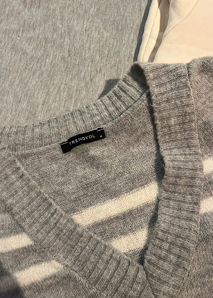 Jean süveter hırka sweatshirt - Görsel 3