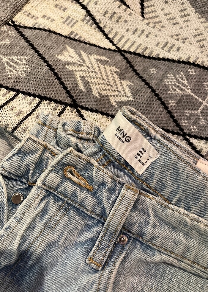 Jean süveter hırka sweatshirt - Görsel 2