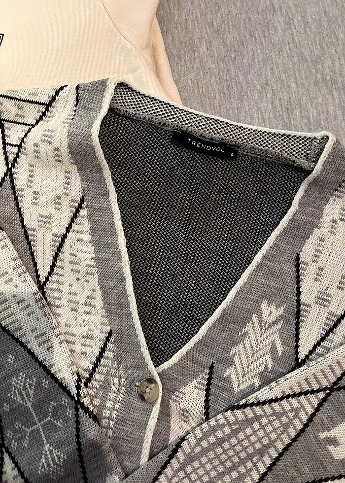 Jean süveter hırka sweatshirt - Görsel 4