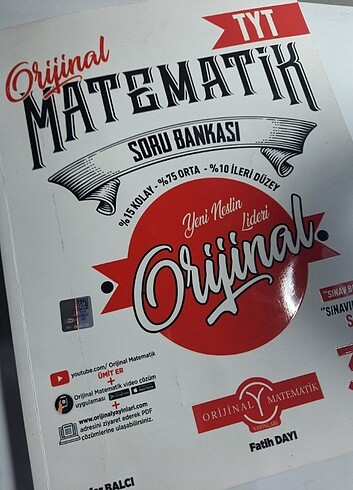 Orjinal TYT matematik soru bankası