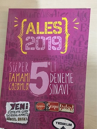 Ales 2019 hazırlık kitabı