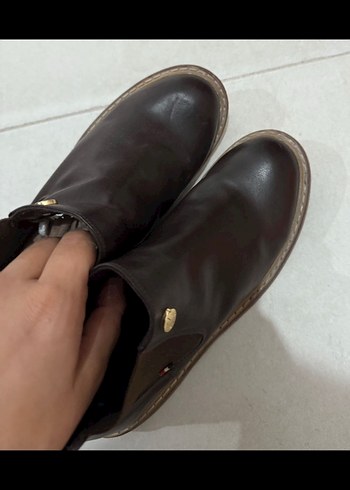 US Polo Assn Kahverengi Kadın Bot - Görsel 3